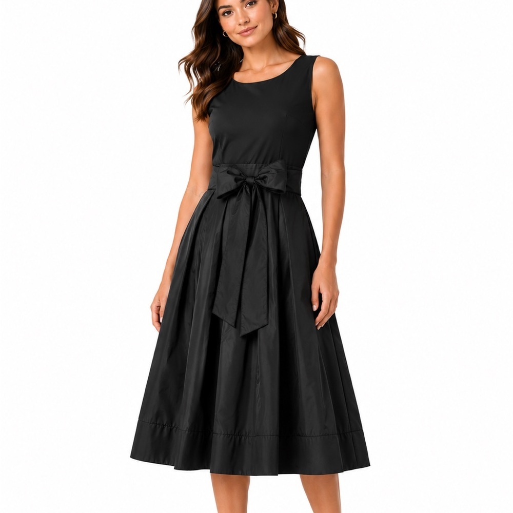 Tommy Hilfiger Black Sleeveless Fit & Flare Dress Women’s 6